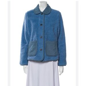 NWOT Alex Mill Blue Sherpa Jacket Size Medium